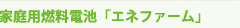 家庭用燃料電池「エネファーム」